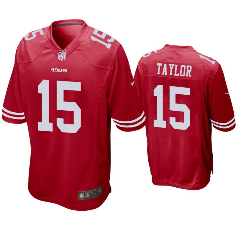 Men San Francisco 49ers #15 Trent Taylor Nike Scarlet Game Player NFL Jersey->san francisco 49ers->NFL Jersey